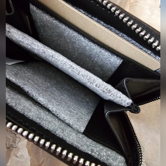 Coachtopia Alter Ego Zip Around Wallet Black & Chalk Check - Picture 3 of 4